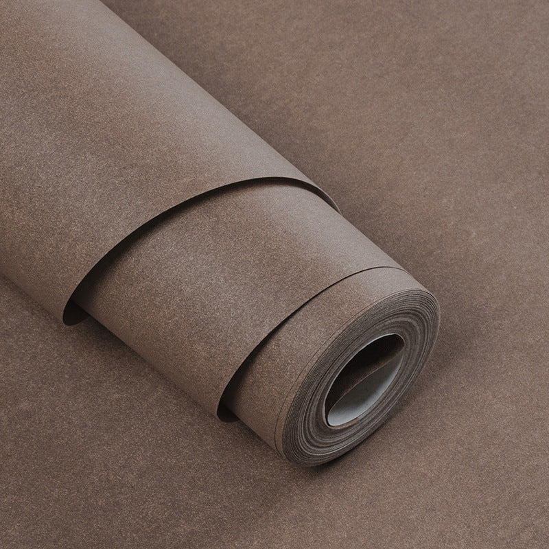 Moisture Resistant Solid Wallpaper Roll Minimalistic Non-Woven Wall Art, 33' L x 20.5