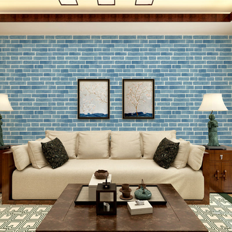 Bright Brickwork Wallpaper for Living Room Architecture Wall Covering, 57-1-sq ft Clearhalo 'Industrial wall decor' 'Industrial' 'Wallpaper' Wall Decor' 1699339