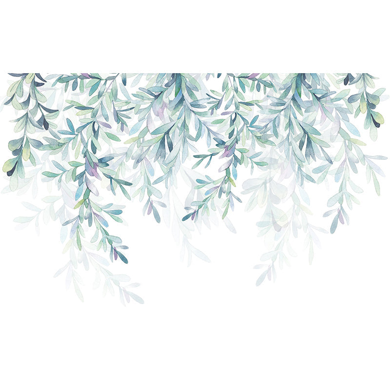 Non-Woven Cloth Decorative Mural Decal Modern Vine Wall Covering in Pastel Color Clearhalo 'Wall Decor' 'Wall Mural' 1699394