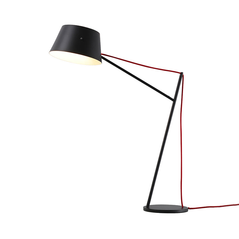 Modern Style 1 Light Desk Lamp with Metallic Shade Black Finish Tapered Reading Desk Light for Living Room Clearhalo 'Lamps' 'Table Lamps' Lighting' 170098