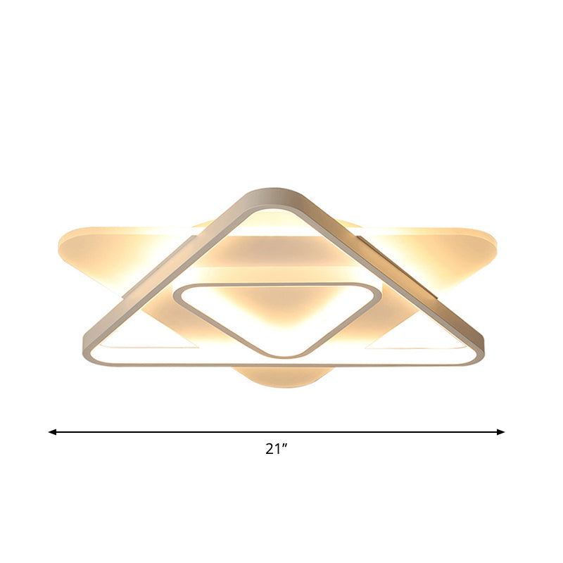 Triangle Flush Mount Lamp Nordic Acrylic 17