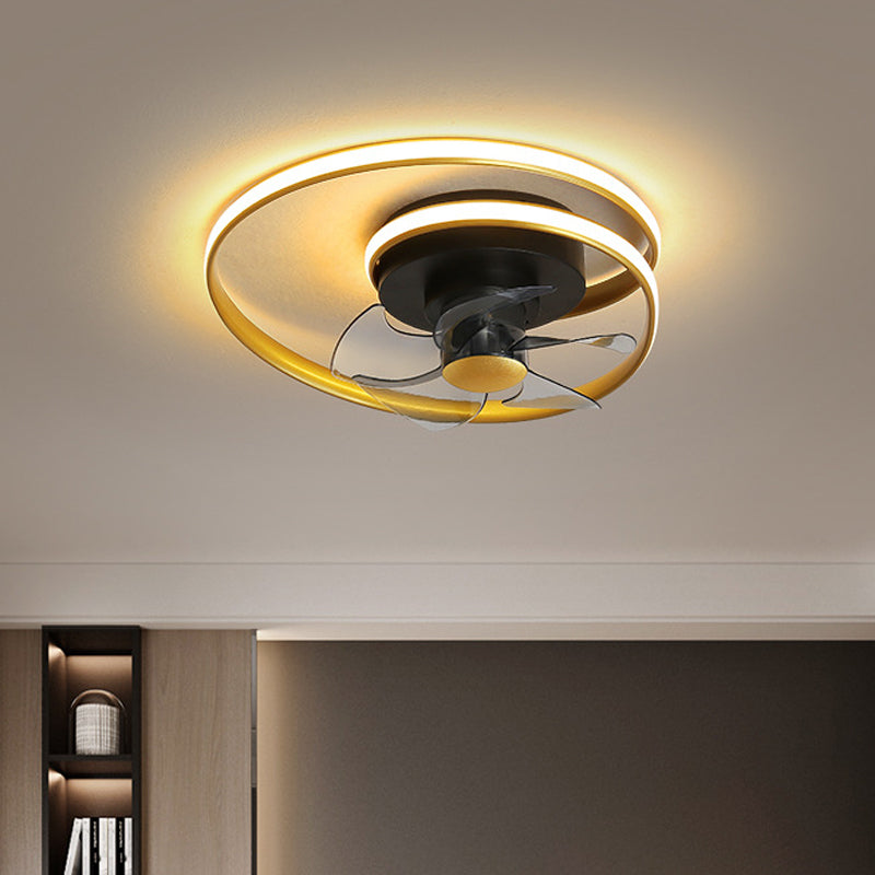 Simple Spiral Circle Fan Lighting Acrylic 18