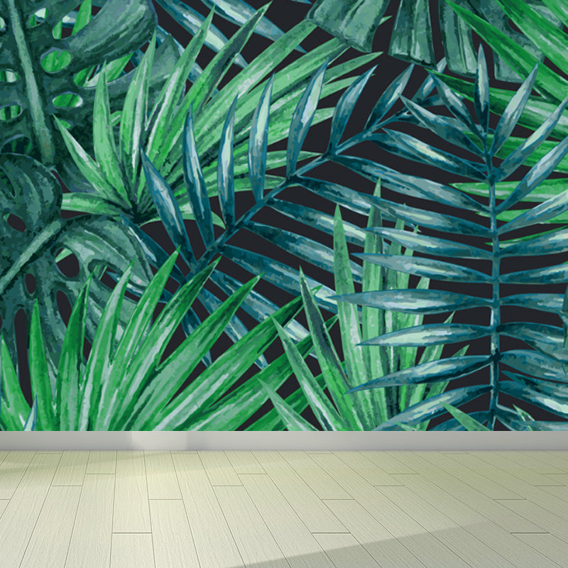 Water Resistant Botanical Wall Mural Non-Woven Tropical Wall Decor for Dining Room Clearhalo 'Wall Decor' 'Wall Mural' 1714506