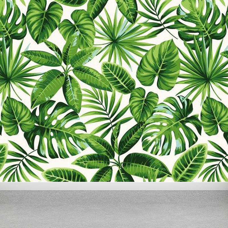 Tropical Natural Botanical Wall Mural Soft Color Decorative Wall Decor for Kitchen Clearhalo 'Wall Decor' 'Wall Mural' 1714920