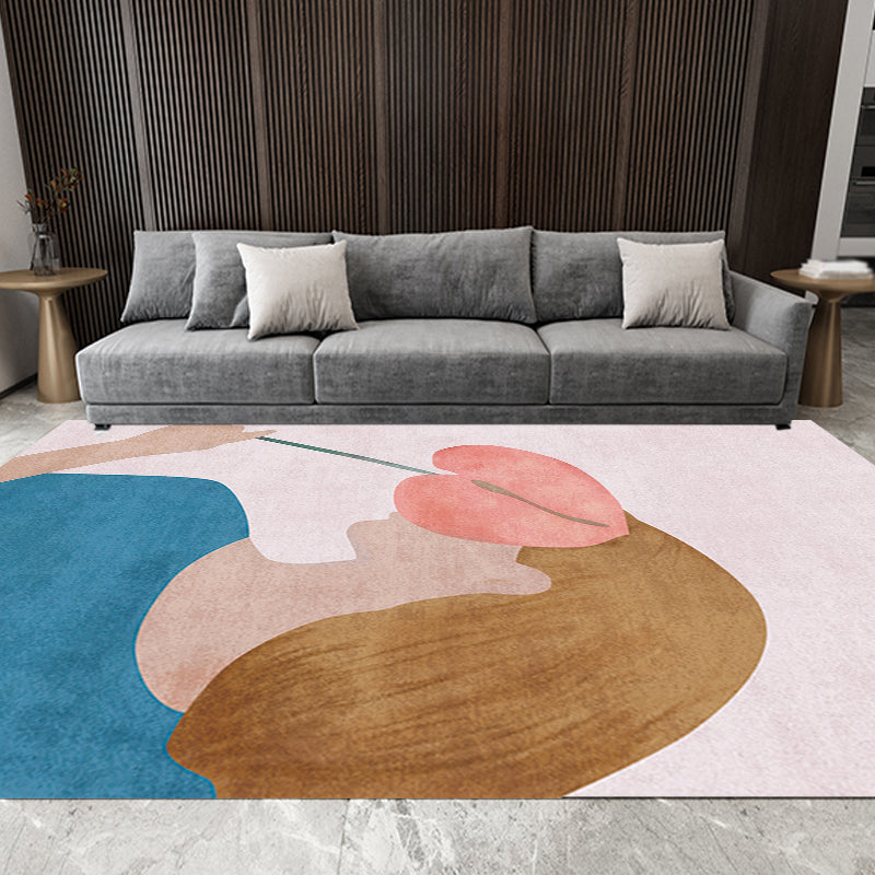 Novelty Character Pattern Rug Multicolor Polyester Rug Non-Slip Backing Pet Friendly Carpet for Living Room Clearhalo 'Area Rug' 'Rug' 1715843