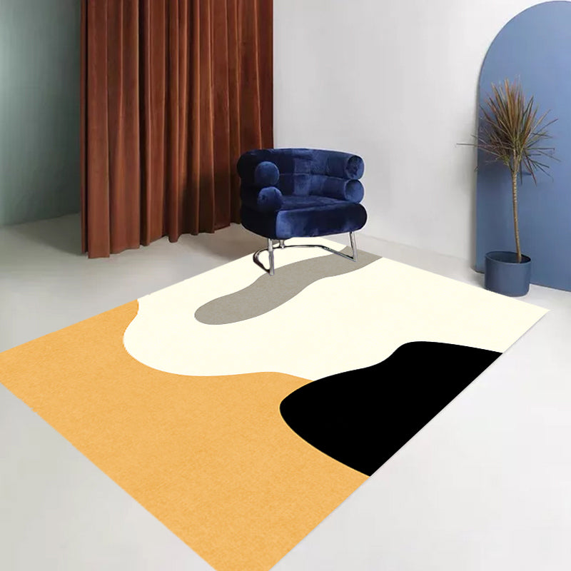 Novelty Abstract Rug Beige Polyester Rug Non-Slip Backing Washable Pet Friendly Area Rug for Living Room Clearhalo 'Area Rug' 'Rug' 1716433