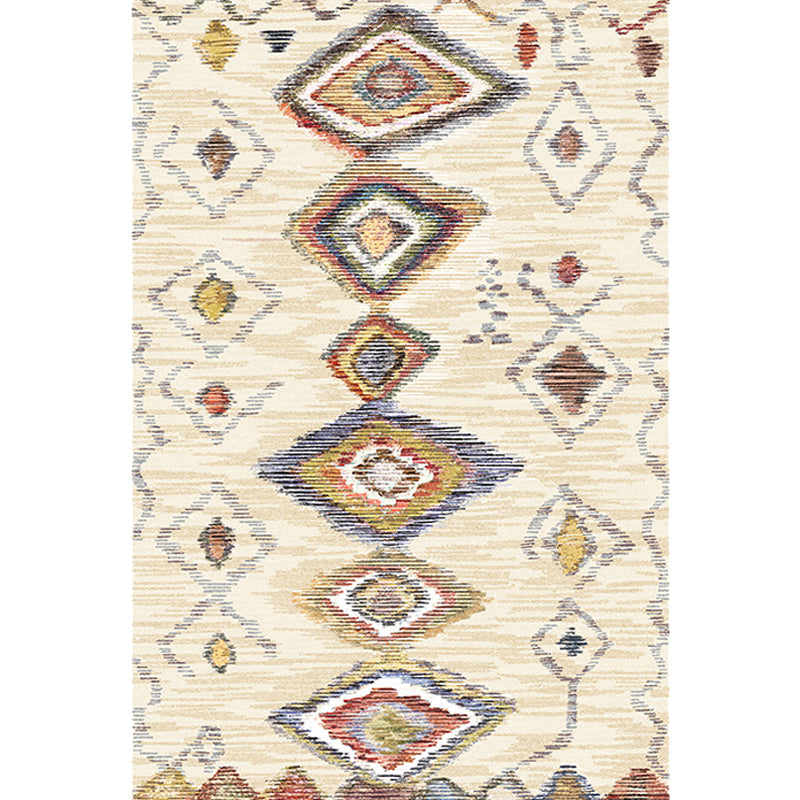 Bohemian Geometric Pattern Rug Multicolor Polyester Rug Machine Washable Non-Slip Backing Area Rug for Living Room Clearhalo 'Area Rug' 'Bohemian' 'Rugs' Rug' 1726362