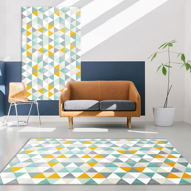 Unique Geometric Pattern Rug Multicolor Modernist Rug Polyester Washable Pet Friendly Anti-Slip Carpet for Living Room Clearhalo 'Area Rug' 'Modern' 'Rugs' Rug' 1726455