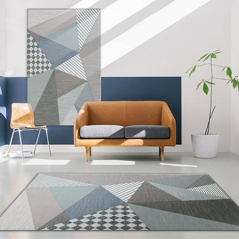 Unique Geometric Pattern Rug Multicolor Modernist Rug Polyester Washable Pet Friendly Anti-Slip Carpet for Living Room Clearhalo 'Area Rug' 'Modern' 'Rugs' Rug' 1726456