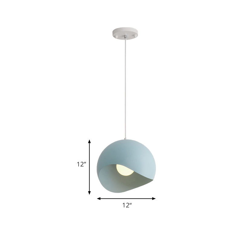 Waveforms Dome Pendant Lamp Nordic Style Metal 8