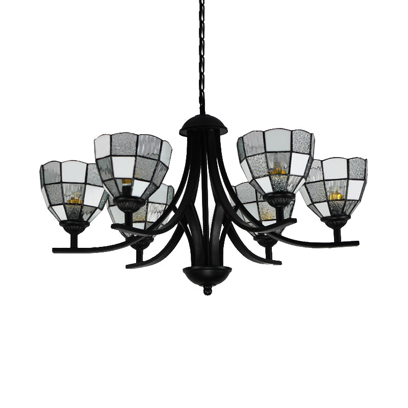 6/8 Lights Grid Pattern Chandelier Lamp with 16