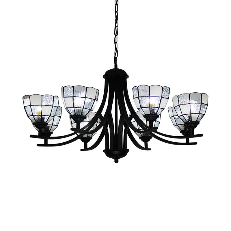 6/8 Lights Grid Pattern Chandelier Lamp with 16