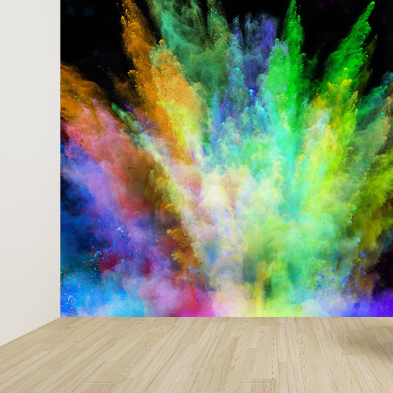 Explosion Pattern Wall Mural Bright Color Modern Creative Wall Decor for Living Room Clearhalo 'Wall Decor' 'Wall Mural' 1759023