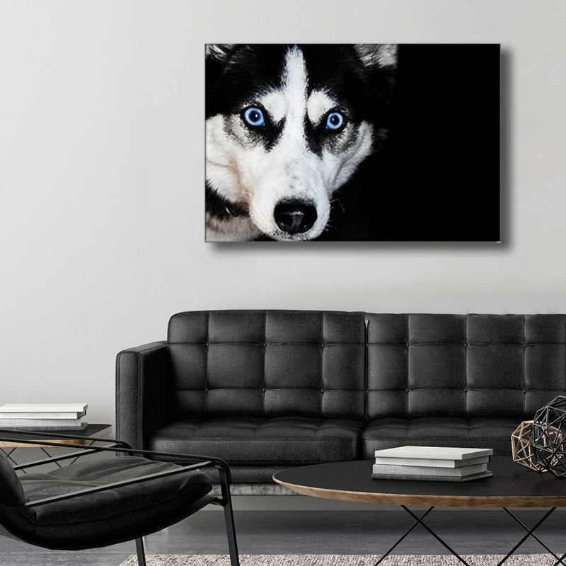 Vintage Pet Dog Canvas Print Light Color Textured Wall Art Decor for Living Room Clearhalo 'Arts' 'Canvas Art' 1760497