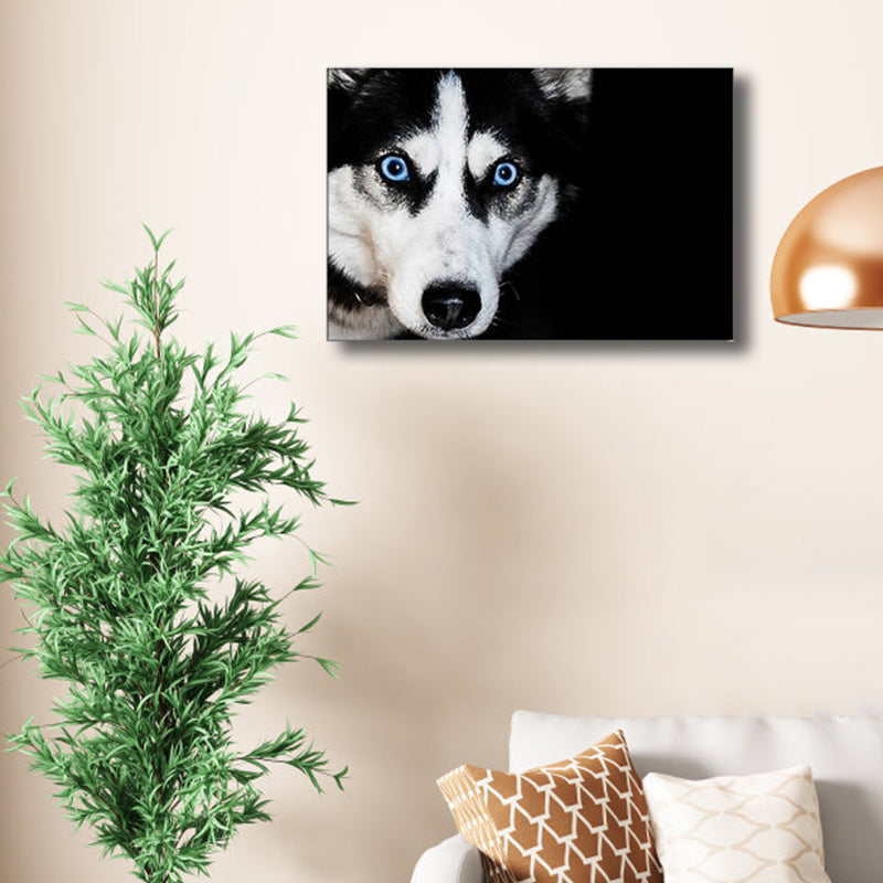 Vintage Pet Dog Canvas Print Light Color Textured Wall Art Decor for Living Room Clearhalo 'Arts' 'Canvas Art' 1760498