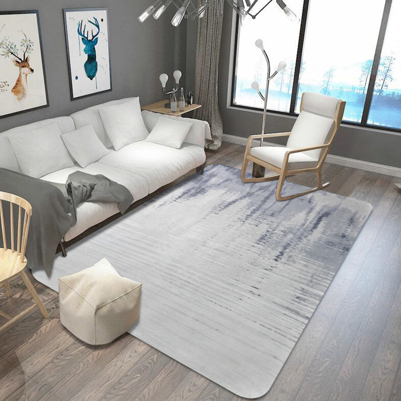 Funky Abstract Rug Grey Shabby Chic Rug Polyester Pet Friendly Non-Slip Backing Washable Area Rug for Living Room Grey Clearhalo 'Area Rug' 'Rugs' 'Shabby Chic' Rug' 1766538