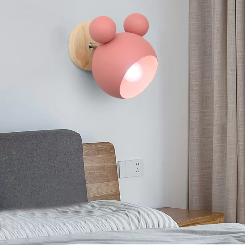 Rotatable Single Light Mouse Wall Light Nordic Stylish Metal Sconce Light for Study Room Clearhalo 'Wall Lamps & Sconces' 'Wall Lights' Lighting' 17751