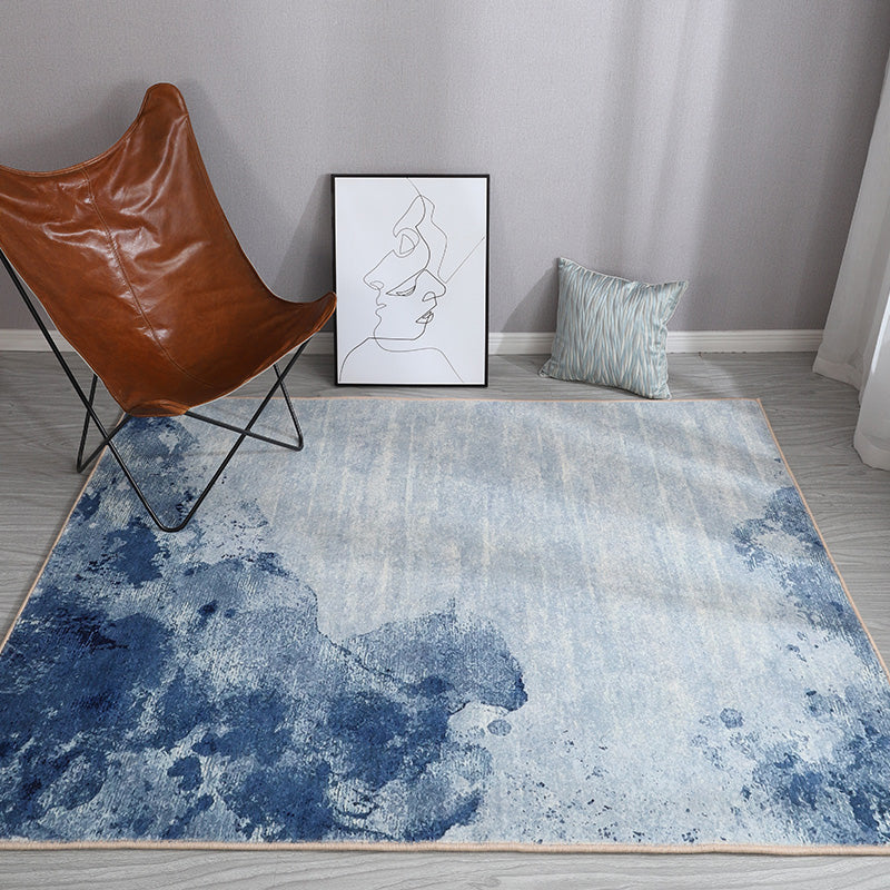 Stylish Modernism Rug Multicolor Abstract Rug Pet Friendly Anti-Slip Washable Area Rug for Decoration Dark Blue Clearhalo 'Area Rug' 'Modern' 'Rugs' Rug' 1779549