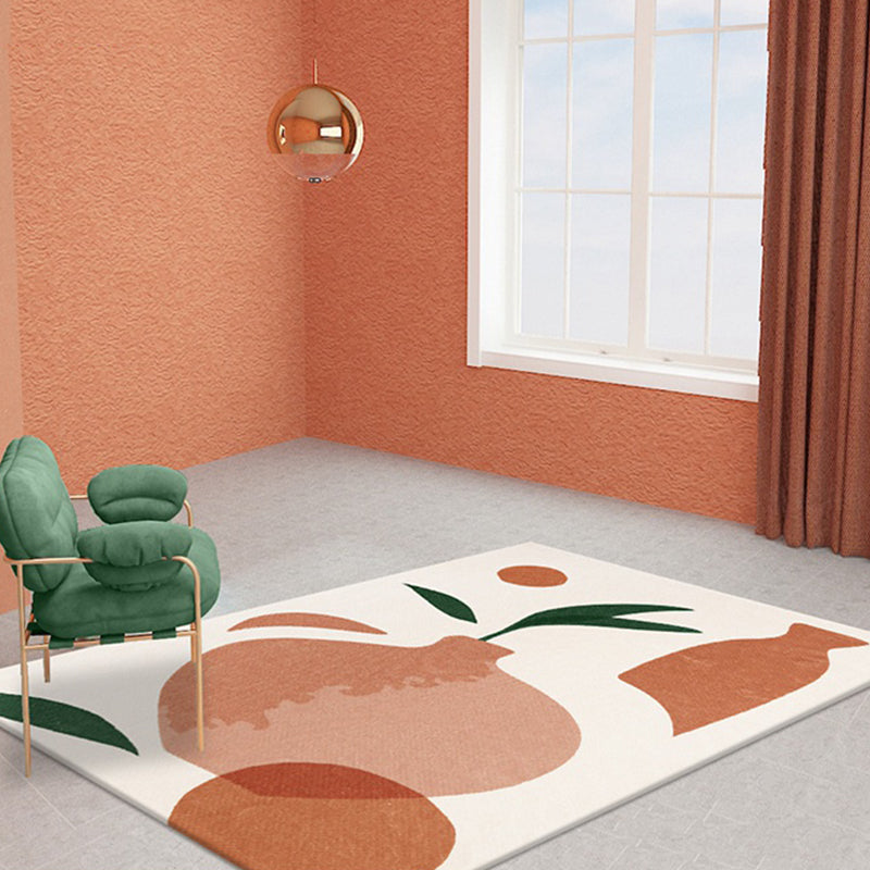 Orange Bottle Pattern Rug Polyester Modern Rug Washable Anti-Slip Pet Friendly Area Rug for Living Room Clearhalo 'Area Rug' 'Rug' 1779614