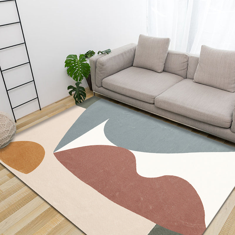 Unique Multicolor Modernist Rug Polyester Colorblock Rug Washable Pet Friendly Non-Slip Carpet for Living Room Clearhalo 'Area Rug' 'Rug' 1779639