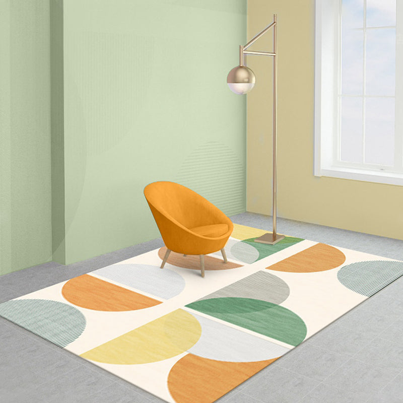 Modernist Geometric Pattern Rug with Stripe Multicolor Polyester Rug Non-Slip Backing Washable Pet Friendly Carpet for Home Clearhalo 'Area Rug' 'Rug' 1779929