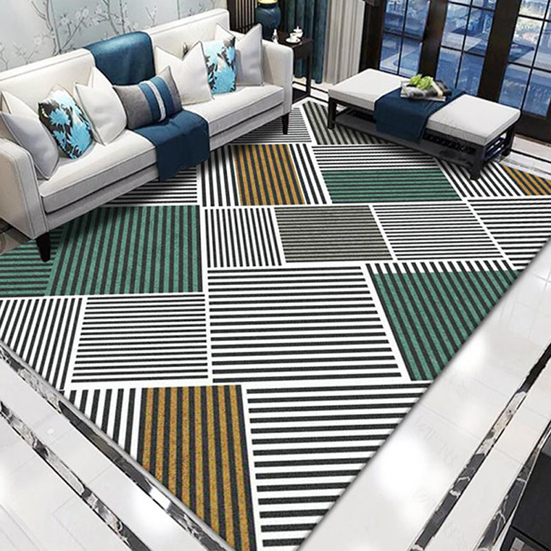 Stylish Modernism Rug Multicolor Striped Pattern Rug Pet Friendly Anti-Slip Washable Area Rug for Decoration Clearhalo 'Area Rug' 'Modern' 'Rugs' Rug' 1780050