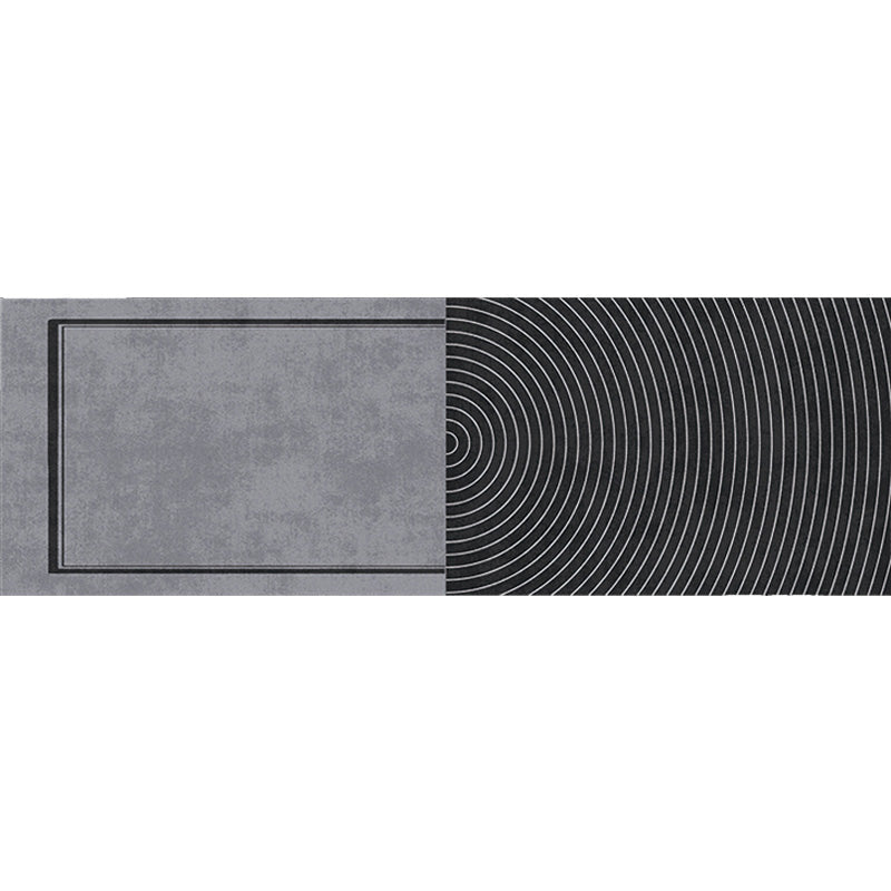 Grey Geometric Pattern Rug with Stripe Polyester Modern Rug Washable Anti-Slip Pet Friendly Area Rug for Living Room Clearhalo 'Area Rug' 'Modern' 'Rugs' Rug' 1780105