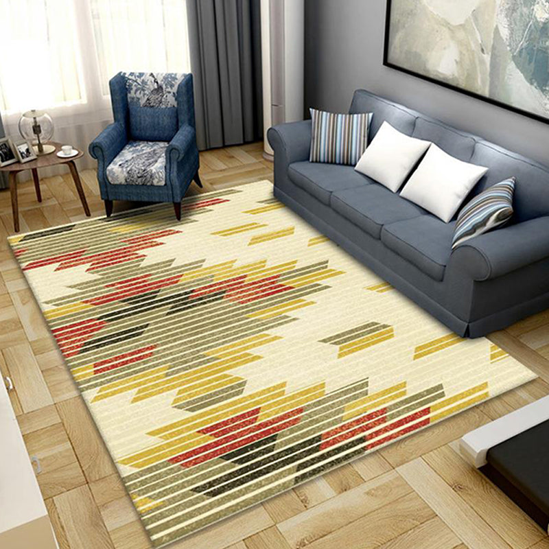 Multicolor Striped Pattern Rug Polyester Modern Rug Washable Anti-Slip Pet Friendly Area Rug for Living Room Clearhalo 'Area Rug' 'Modern' 'Rugs' Rug' 1780198