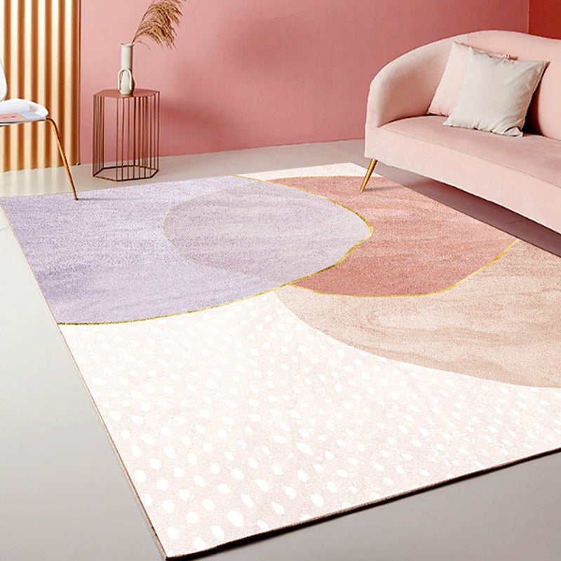 Multicolor Colorblock Rug Polyester Modern Rug Washable Anti-Slip Pet Friendly Area Rug for Living Room Red Clearhalo 'Area Rug' 'Modern' 'Rugs' Rug' 1780955