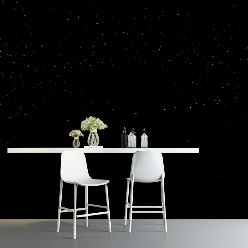 Stain Resistant Sparse Stars Mural Contemporary Non-Woven Fabric Wall Art, Custom Made Clearhalo 'Wall Decor' 'Wall Mural' 1784198