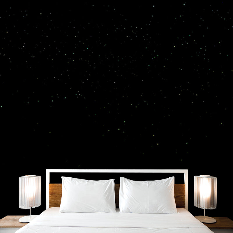 Stain Resistant Sparse Stars Mural Contemporary Non-Woven Fabric Wall Art, Custom Made Clearhalo 'Wall Decor' 'Wall Mural' 1784199