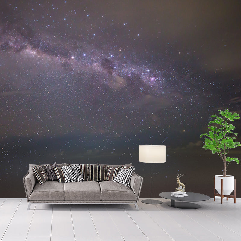 Sparkling Stars Mural Wallpaper for Bedroom Milky Way Wall Decor, Customized Print Clearhalo 'Wall Decor' 'Wall Mural' 1784770