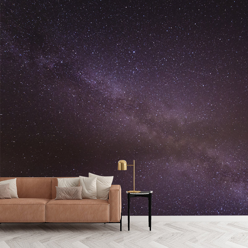 Modern Milky Way Stars Mural Asteroid Modern Waterproofing Wall Art for Home Gallery Clearhalo 'Wall Decor' 'Wall Mural' 1785518