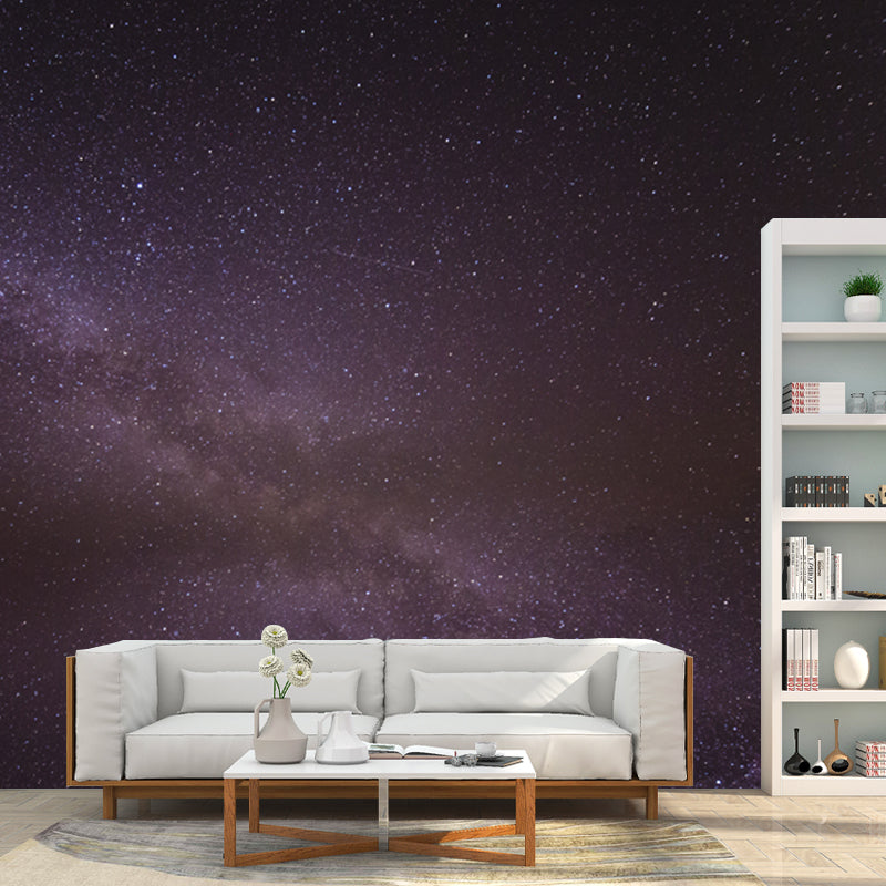 Modern Milky Way Stars Mural Asteroid Modern Waterproofing Wall Art for Home Gallery Clearhalo 'Wall Decor' 'Wall Mural' 1785519