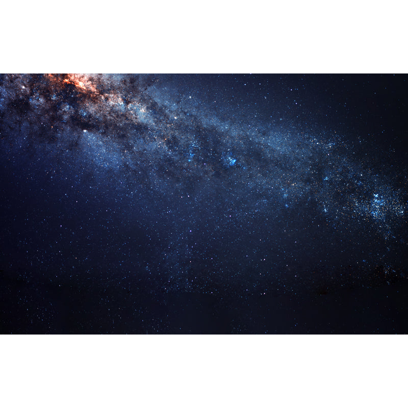 Modern Galaxy Stars Mural Wallpaper for Bedroom Personalized Wall Covering in Blue-Black Clearhalo 'Wall Decor' 'Wall Mural' 1785626