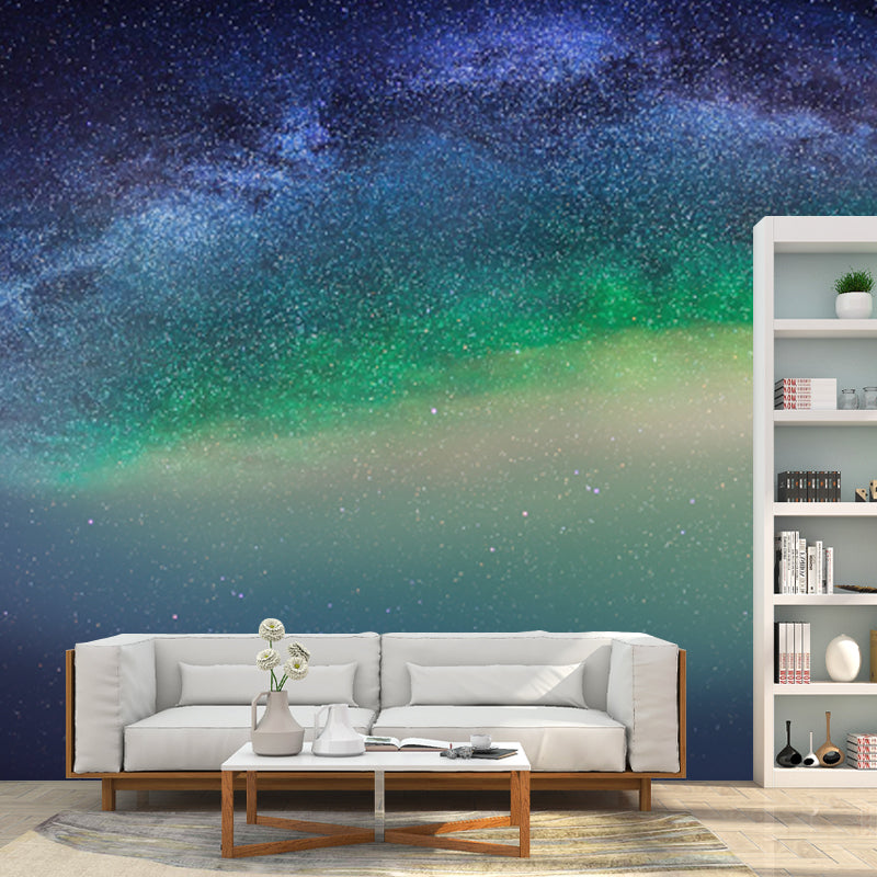 Enchanting Milky Way Mural Wallpaper for Home Arch Aurora Wall Decor, Custom Made Clearhalo 'Wall Decor' 'Wall Mural' 1785764