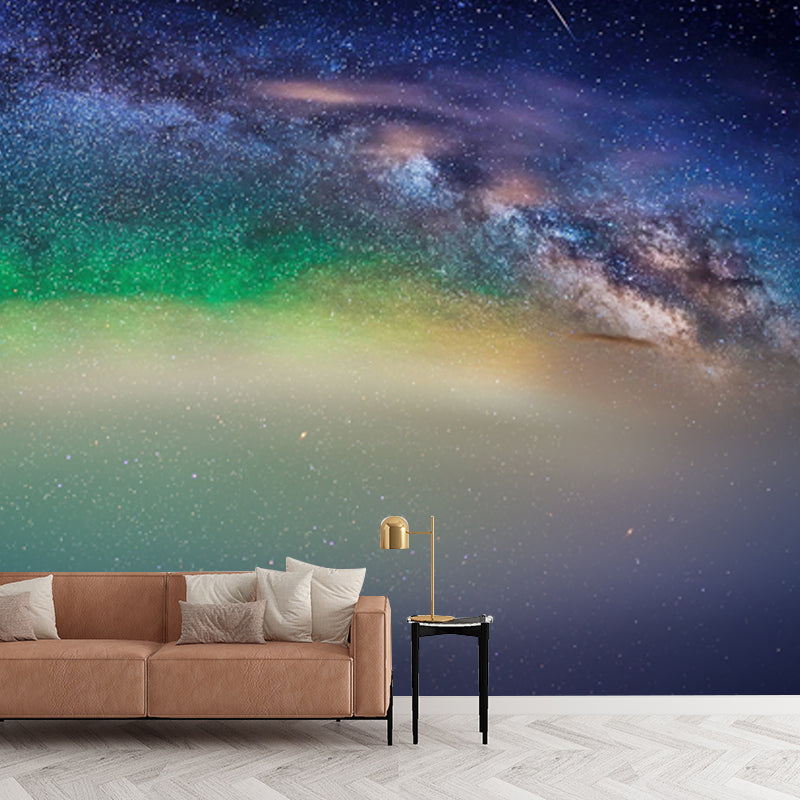 Enchanting Milky Way Mural Wallpaper for Home Arch Aurora Wall Decor, Custom Made Clearhalo 'Wall Decor' 'Wall Mural' 1785765