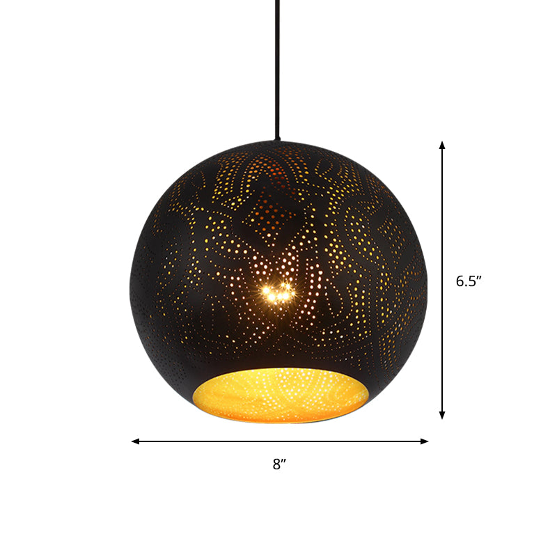 Art Deco Etched Sphere/Droplet Hanging Lamp Kit 5