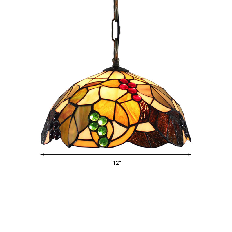 Grape Pendant Lighting Tiffany-Style 12