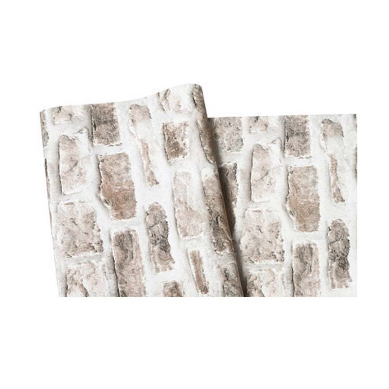 Rustic Countryside 3D Brick Non-Pasted Wallpaper for Bar and Restaurant, 33' by 20.5