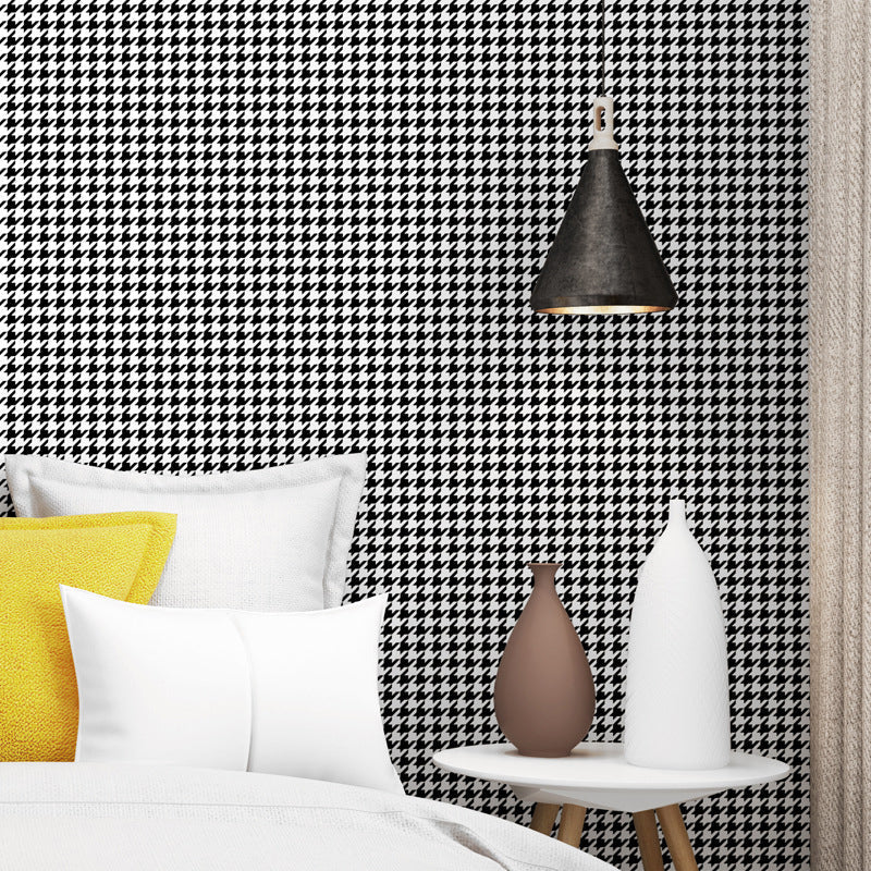 Houndstooth Non-Pasted Wallpaper, 33' x 20.5