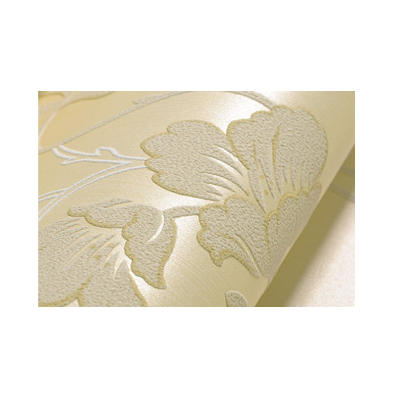 Fresh and Light 3D Print Embossed Vine Flowers Decorative Non-Pasted Wallpaper, 20.5