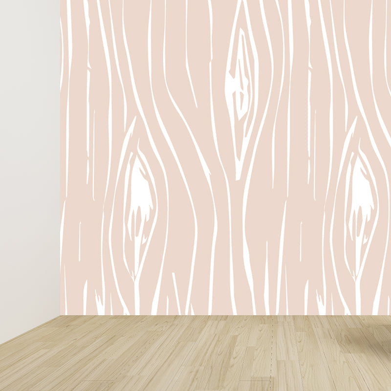 Illustration Wood Look Mural Wallpaper Whole Wall Decor for Living Room, Custom-Print Clearhalo 'Wall Decor' 'Wall Mural' 1807404_4d25394f-2202-4ab1-ac7b-4f7beef42b9b