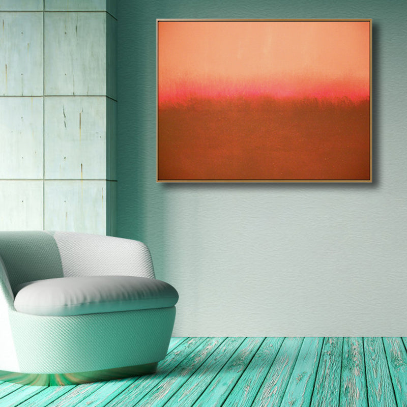 Textured Soft Color Wrapped Canvas Scandinavian Style Abstract Printed Wall Decor Clearhalo 'Arts' 'Canvas Art' 1809082