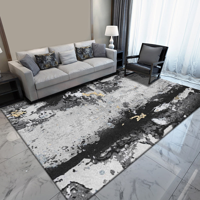 Modernist Watercolor Pattern Rug Multicolor Polyester Rug Non-Slip Backing Washable Pet Friendly Carpet for Home Clearhalo 'Area Rug' 'Modern' 'Rugs' Rug' 1810502