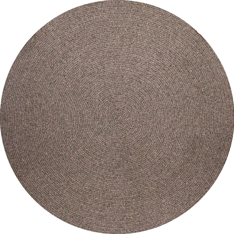 Simple Rustic Rug Wool Plain Rug Machine Washable Pet Friendly Non-Slip Carpet for Bedroom Clearhalo 'Area Rug' 'Rug' 1810527