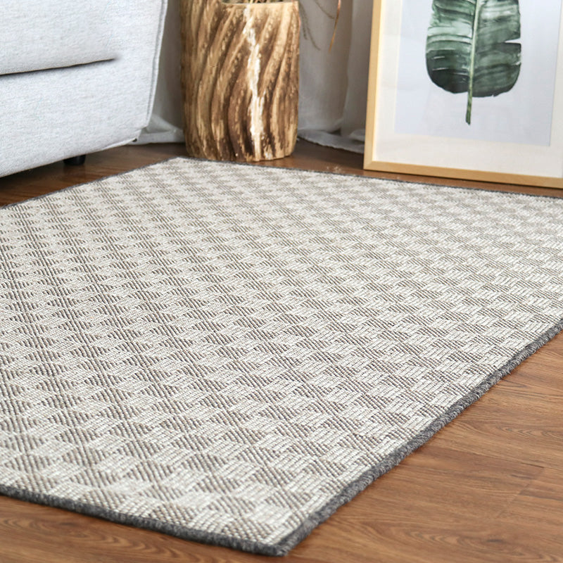 Countryside Checked Pattern Rug Brown and Black Sisal Rug Non-Slip Backing Washable Pet Friendly Carpet for Home Clearhalo 'Area Rug' 'Rug' 1810759