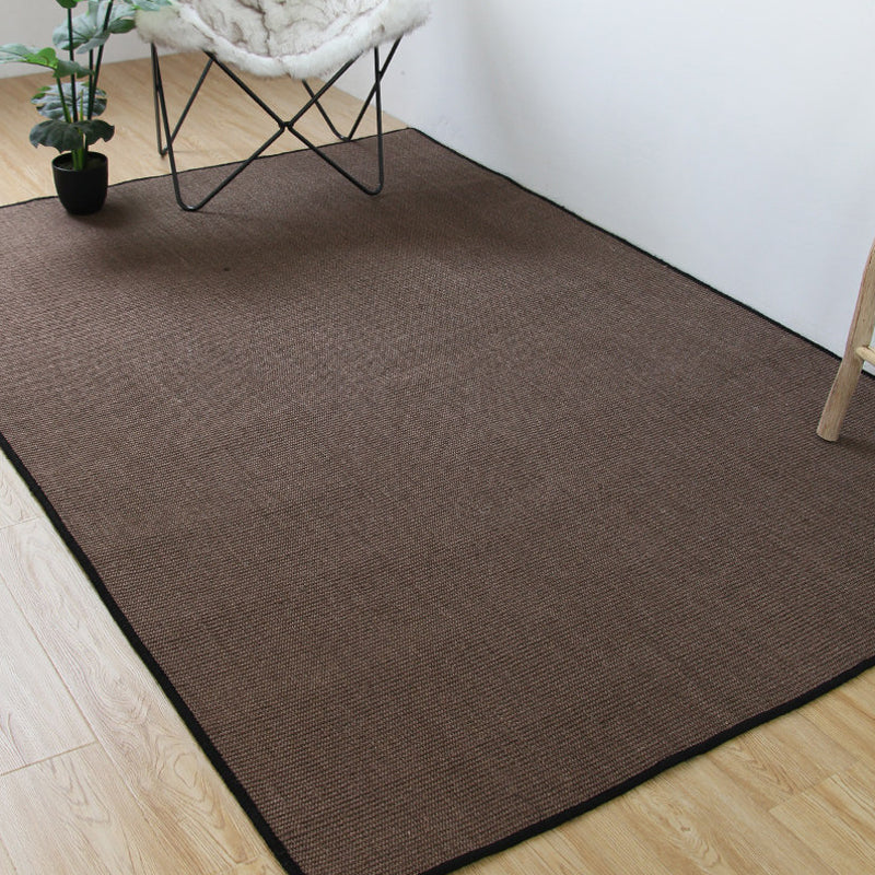 Light Brown Living Room Rug Rustic Solid Color Rug Sisal Non-Slip Backing Washable Pet Friendly Area Rug Clearhalo 'Area Rug' 'Rug' 1810873