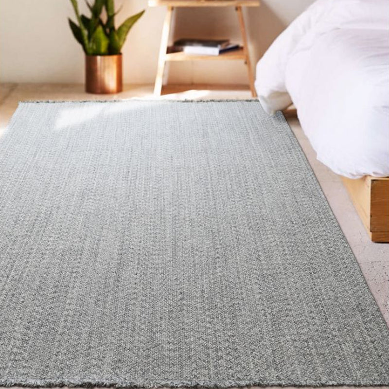 Casual Rustic Rug Silver Grey Plain Rug Washable Pet Friendly Reversible Carpet for Living Room Clearhalo 'Area Rug' 'Rug' 1810886