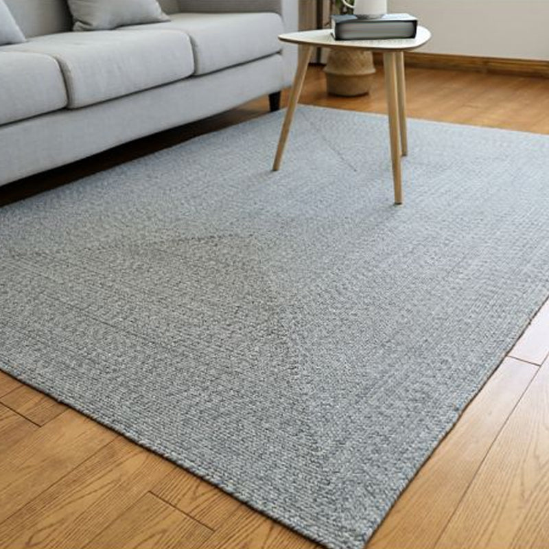 Casual Rustic Rug Silver Grey Plain Rug Washable Pet Friendly Reversible Carpet for Living Room Clearhalo 'Area Rug' 'Rug' 1810892